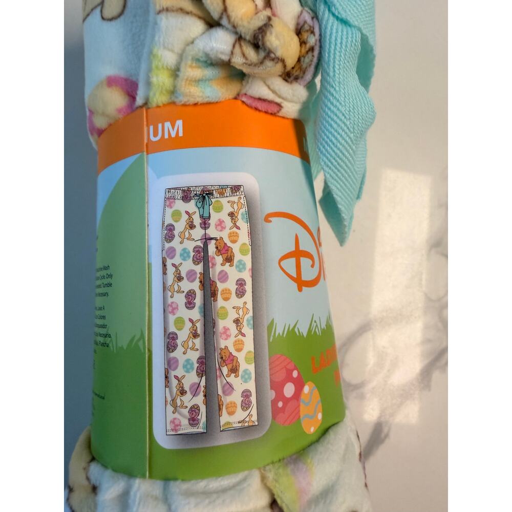 Disney Winnie the Pooh Women’s Sleep Pants Medium Easter Plush Pajama Pants NWT - Picture 5 of 5